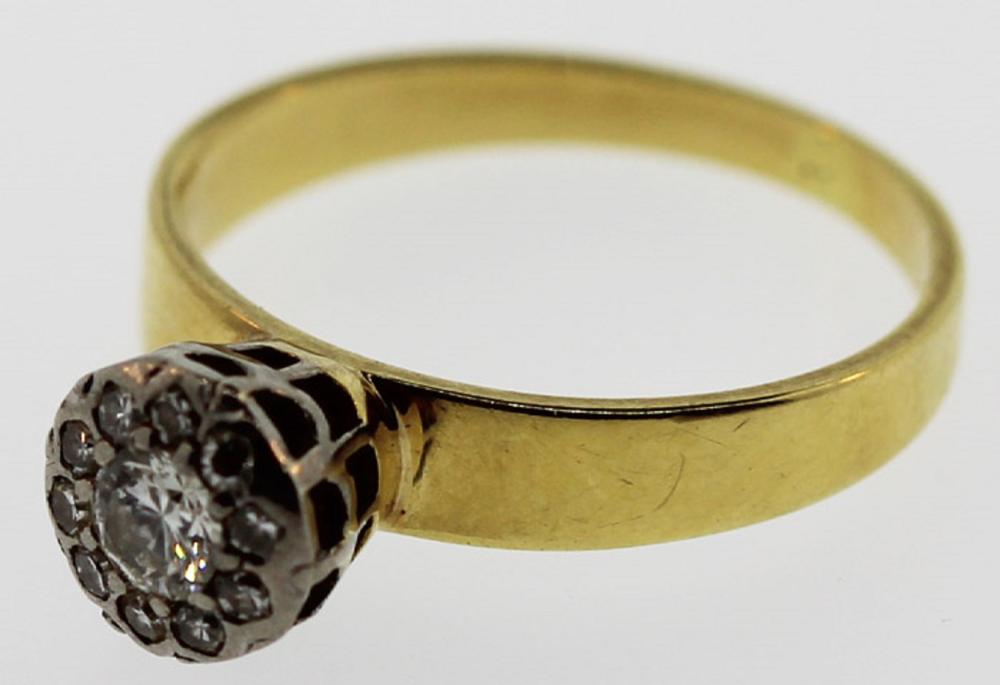 Diamond Cluster Ring in 18c... image