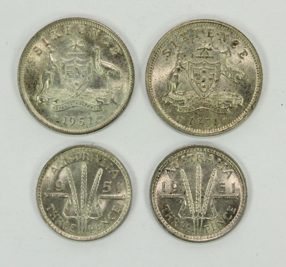 Australia 1951 & 1951 PL Th... image