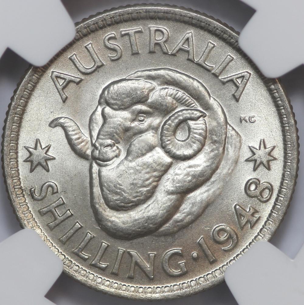 Australia 1948 Shilling, NG... image