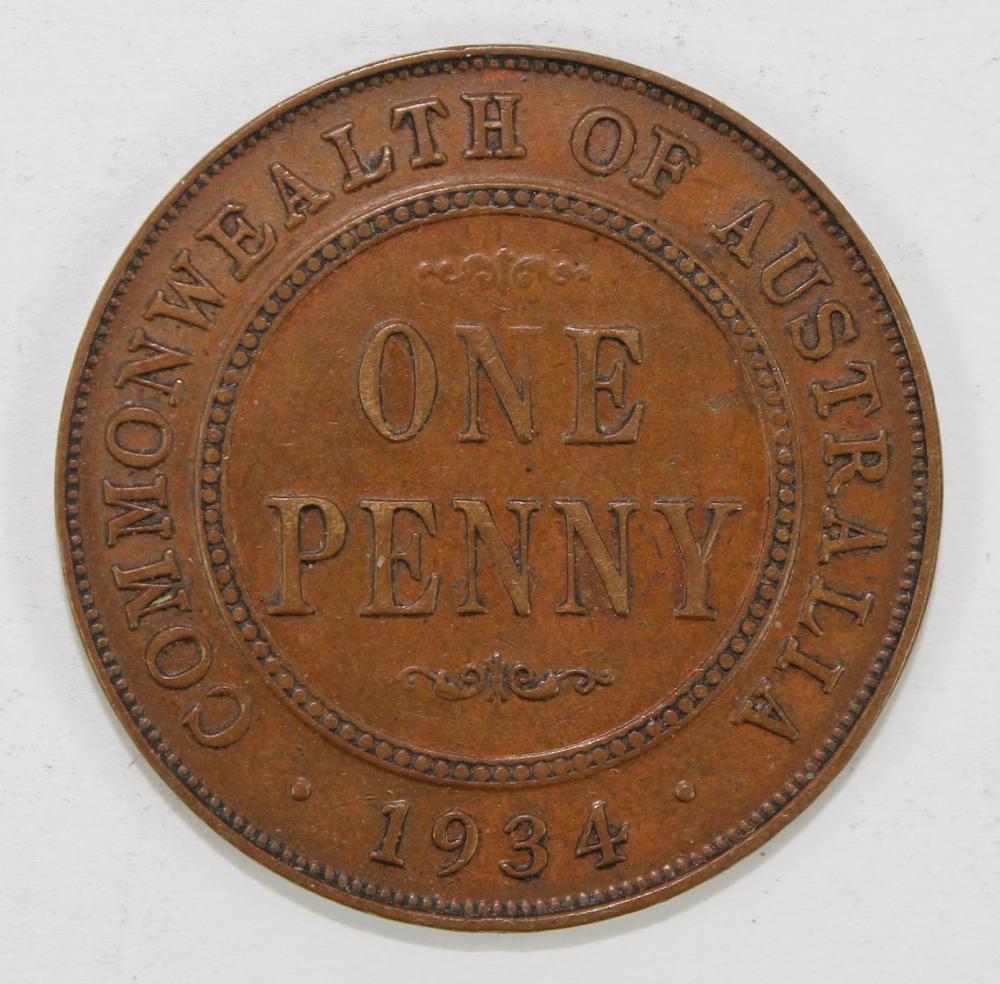 Australia 1934 Penny, about... image