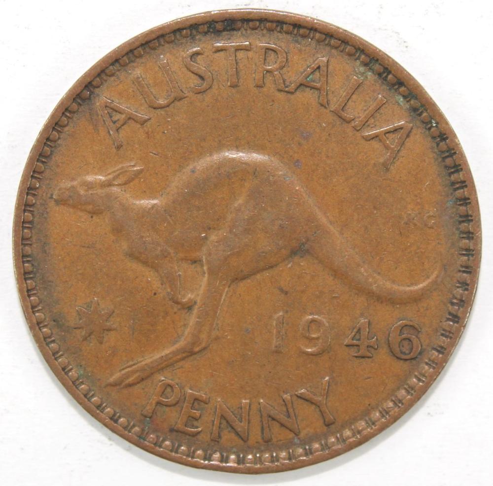 Australia 1946 Penny, Very ... image