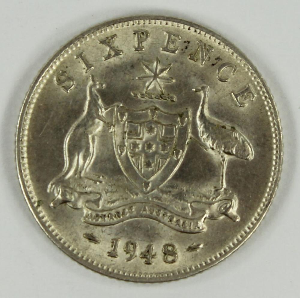 Australia 1948 Sixpence, Un... image