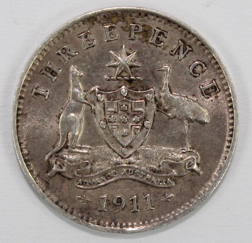 Australia 1911 Threepence, ... image