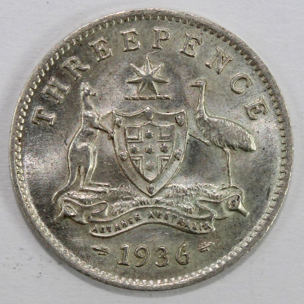 Australia 1936 Threepence, ... image