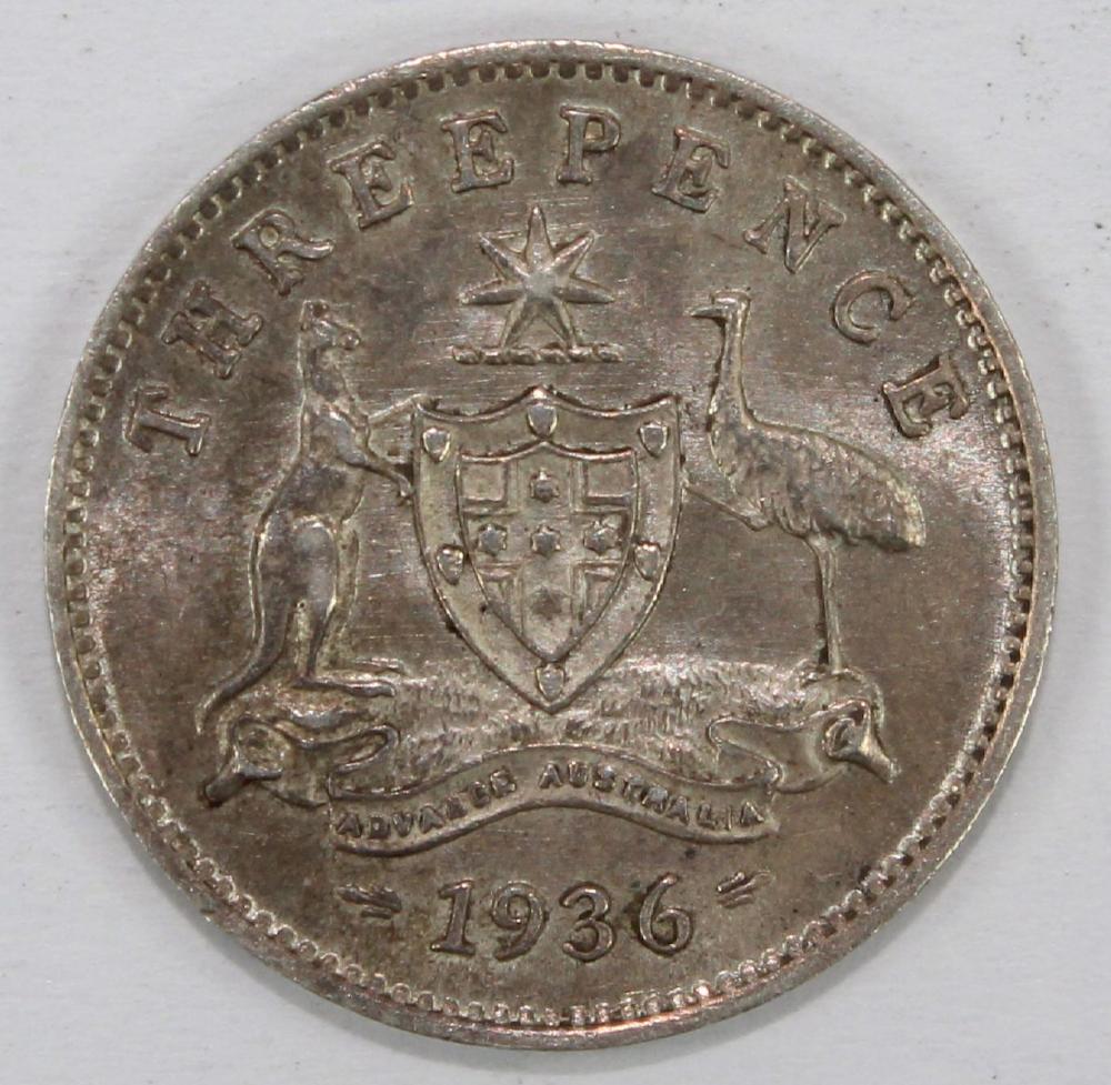 Australia 1936 Threepence, ... image