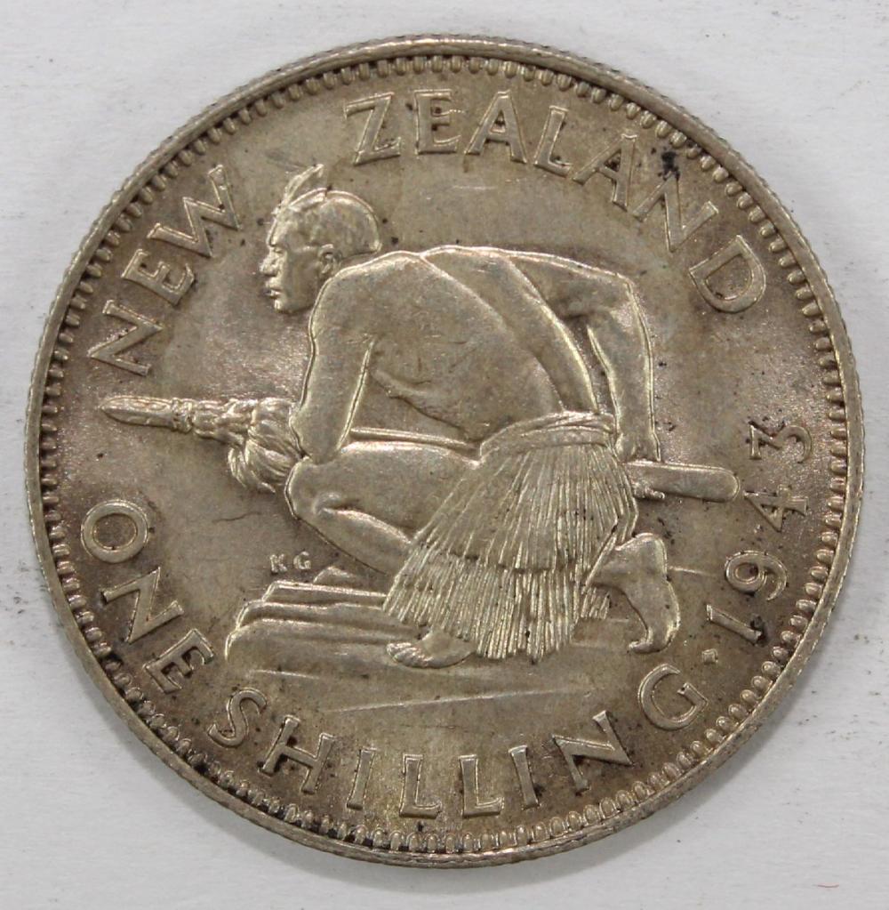 New Zealand 1943 Silver (50... image