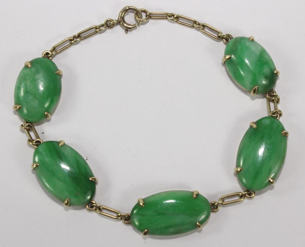 Exquisite Green Jade Link B... image