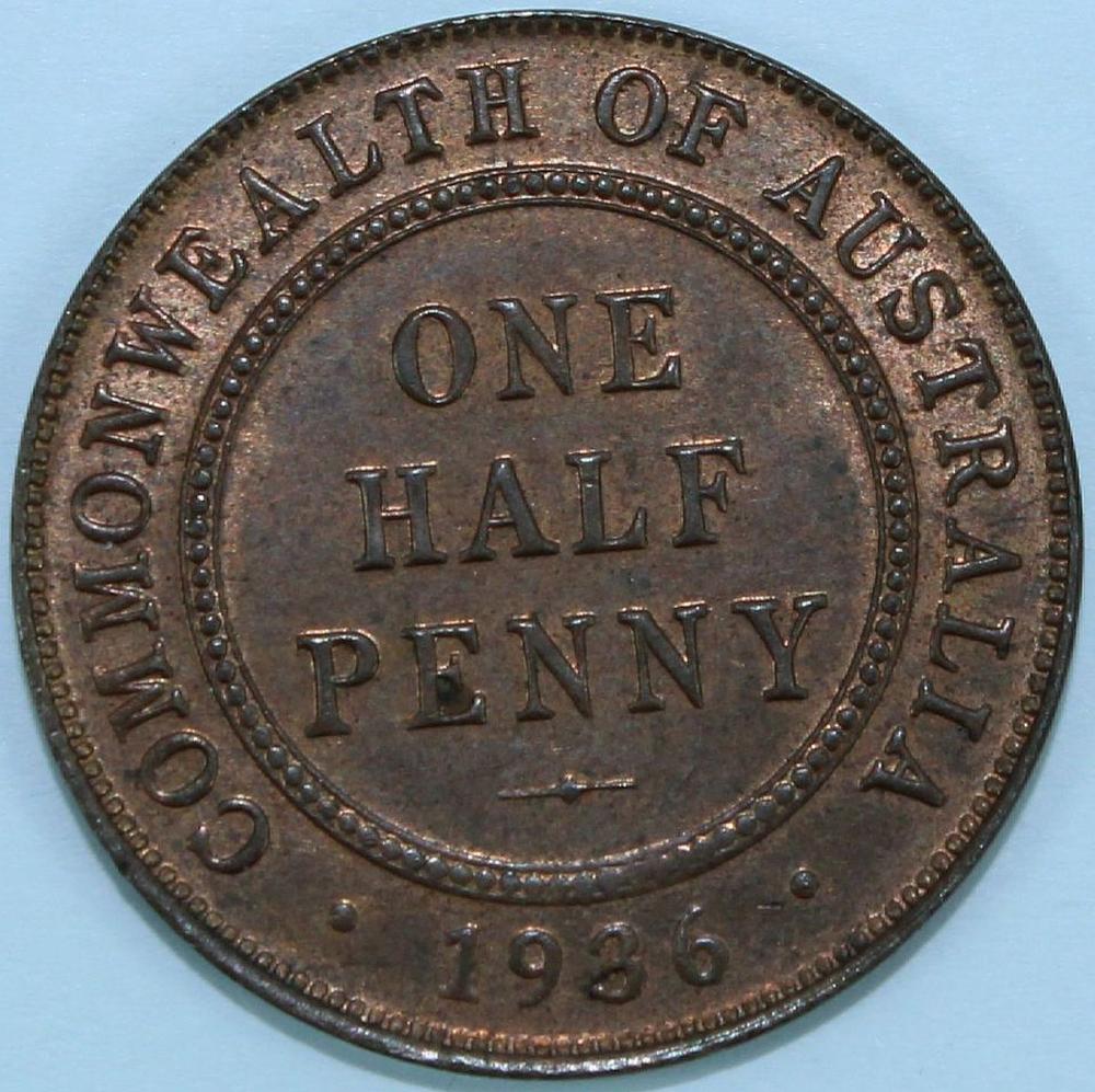 Australia 1936 Halfpenny, C... image