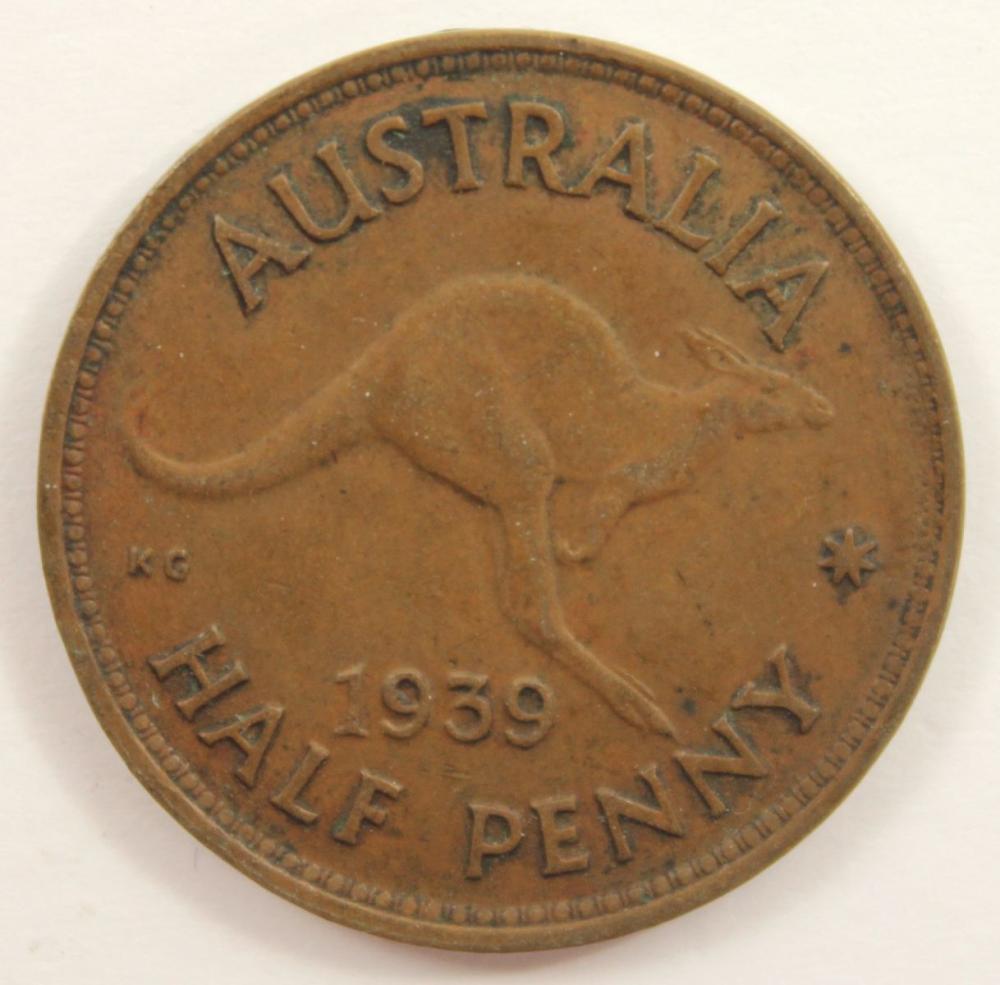 Australia 1939 'Roo' Halfpe... image