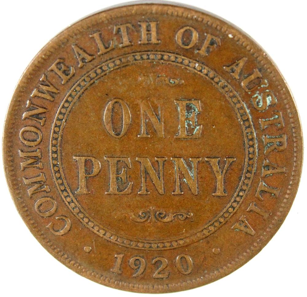 Australia 1920 .//. Penny, ... image