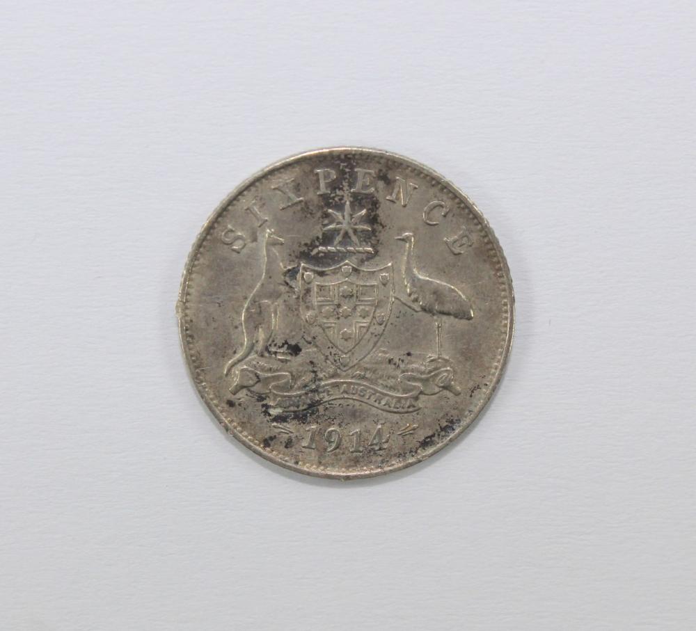 Australia 1914 Sixpence, go... image