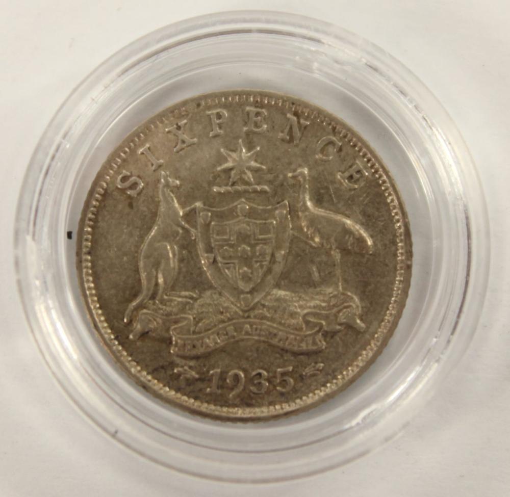 Australia 1935 Sixpence, go... image