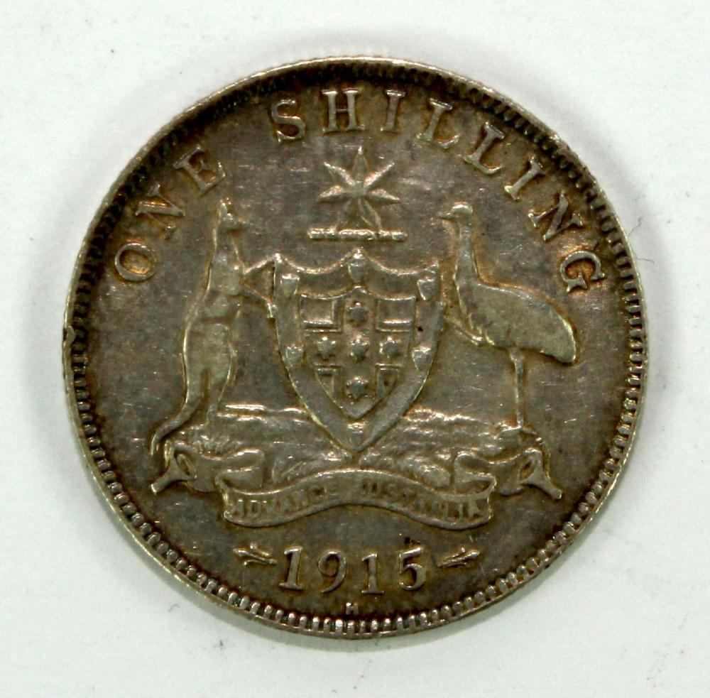 Australia 1915 H Shilling, ... image