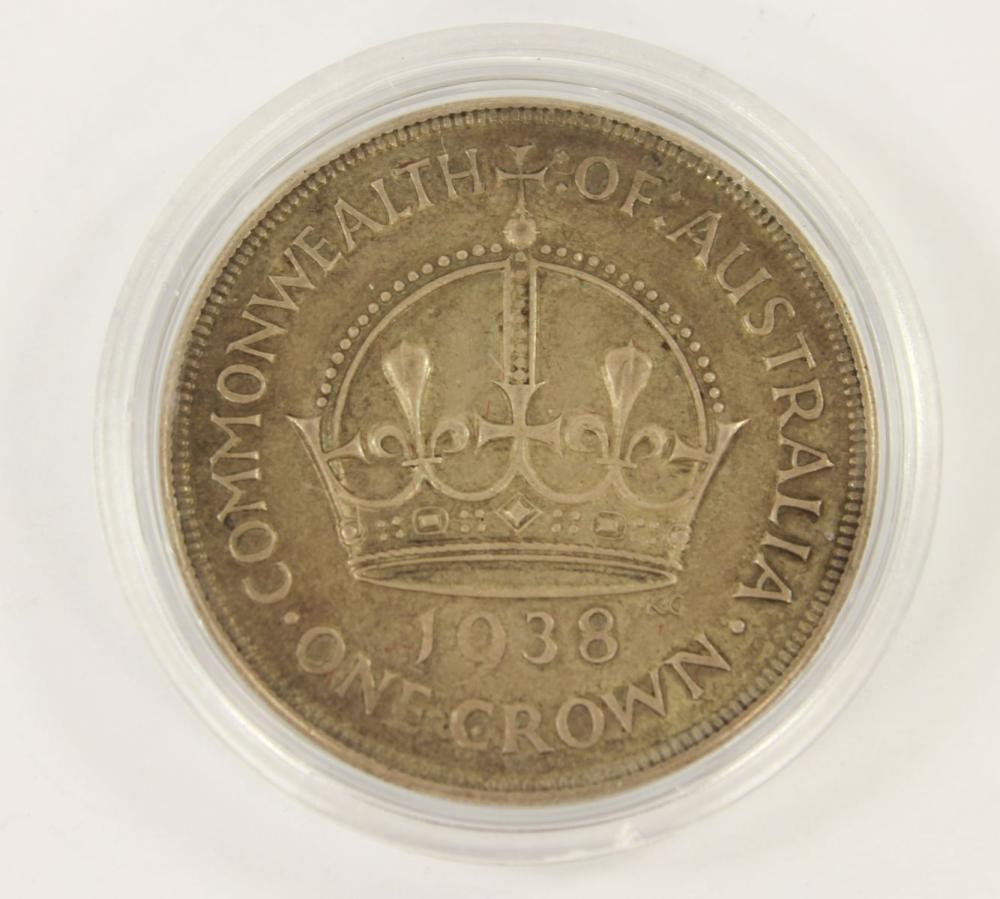 Australia 1938 Silver Crown... image