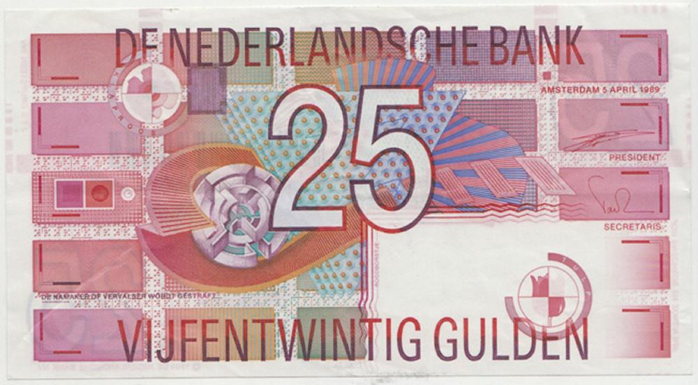 Netherlands 25 Gulden (1989... image