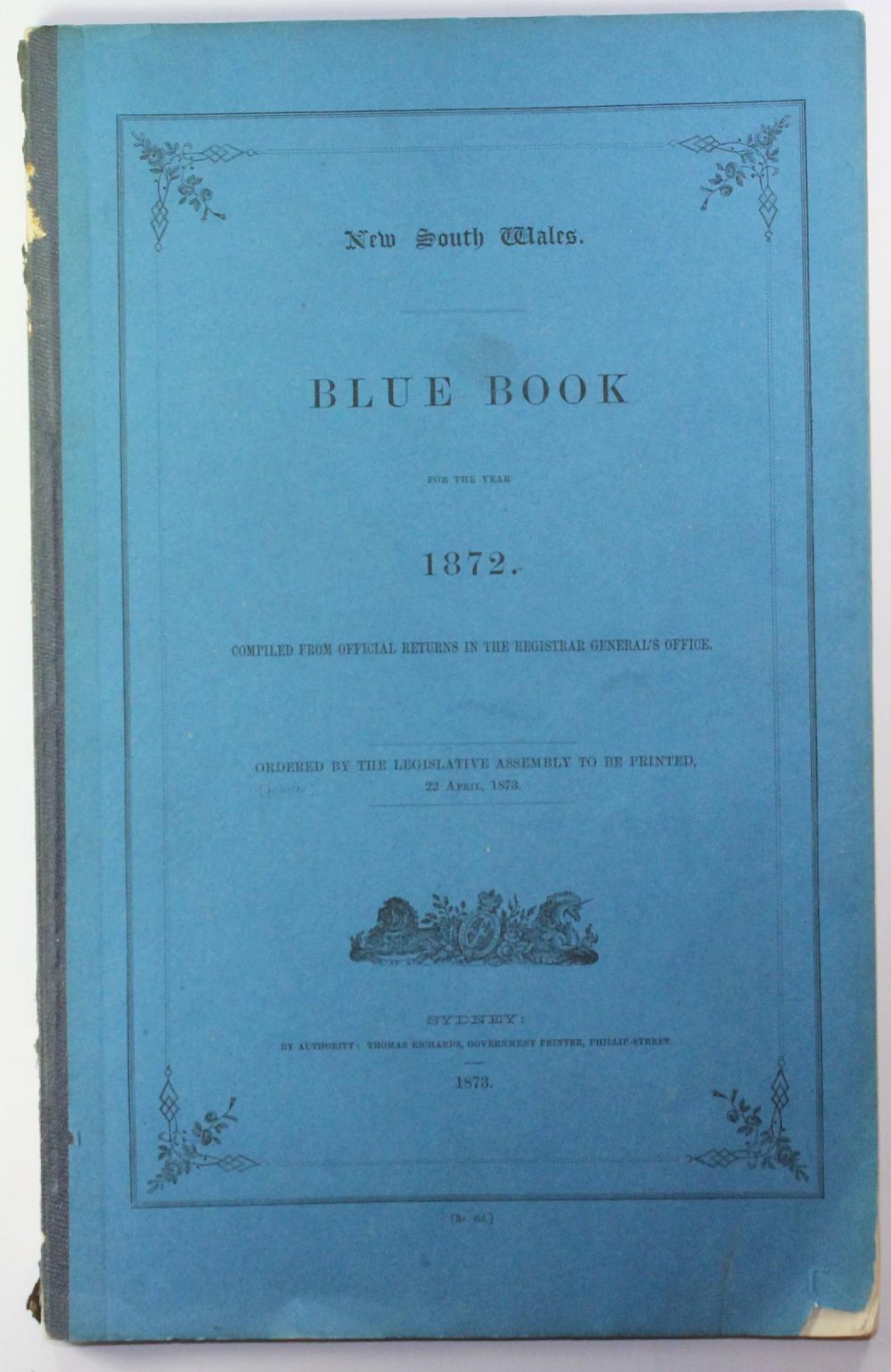 New South Wales Blue Book, ... image