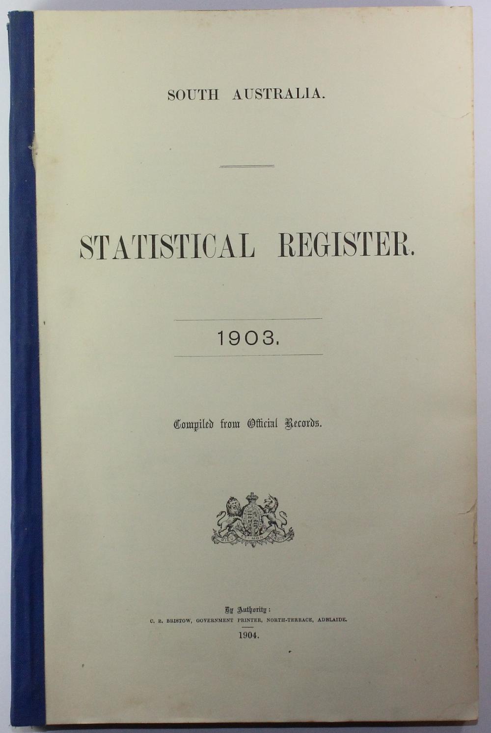 Statistical Register for So... image