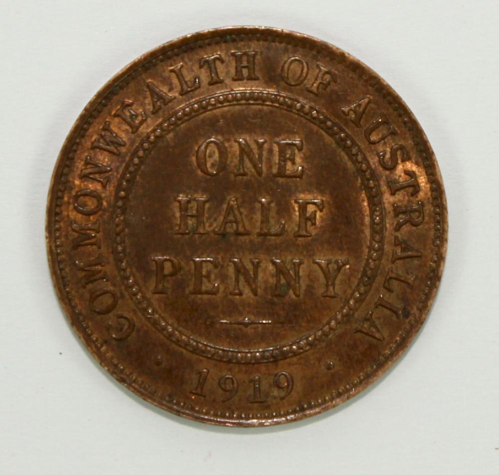 Australia 1919 Halfpenny, V... image