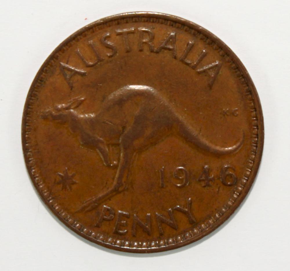 Australia 1946 Penny, good ... image