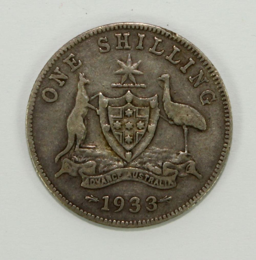 Australia 1933 Shilling, VG... image