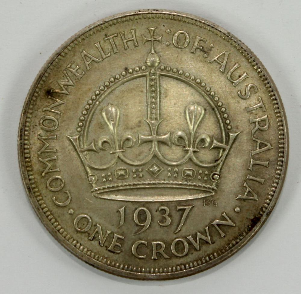 Australia 1937 Crown, good ... image