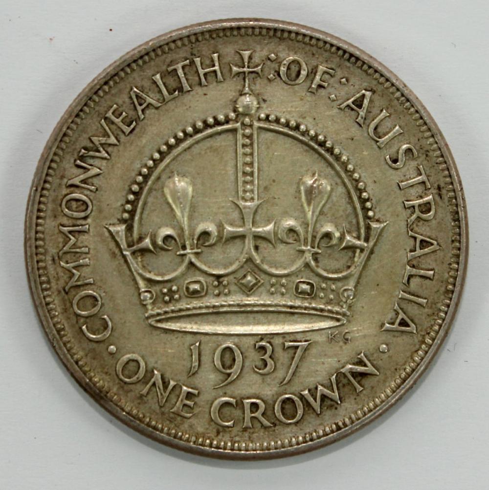 Australia 1937 Crown, good ... image