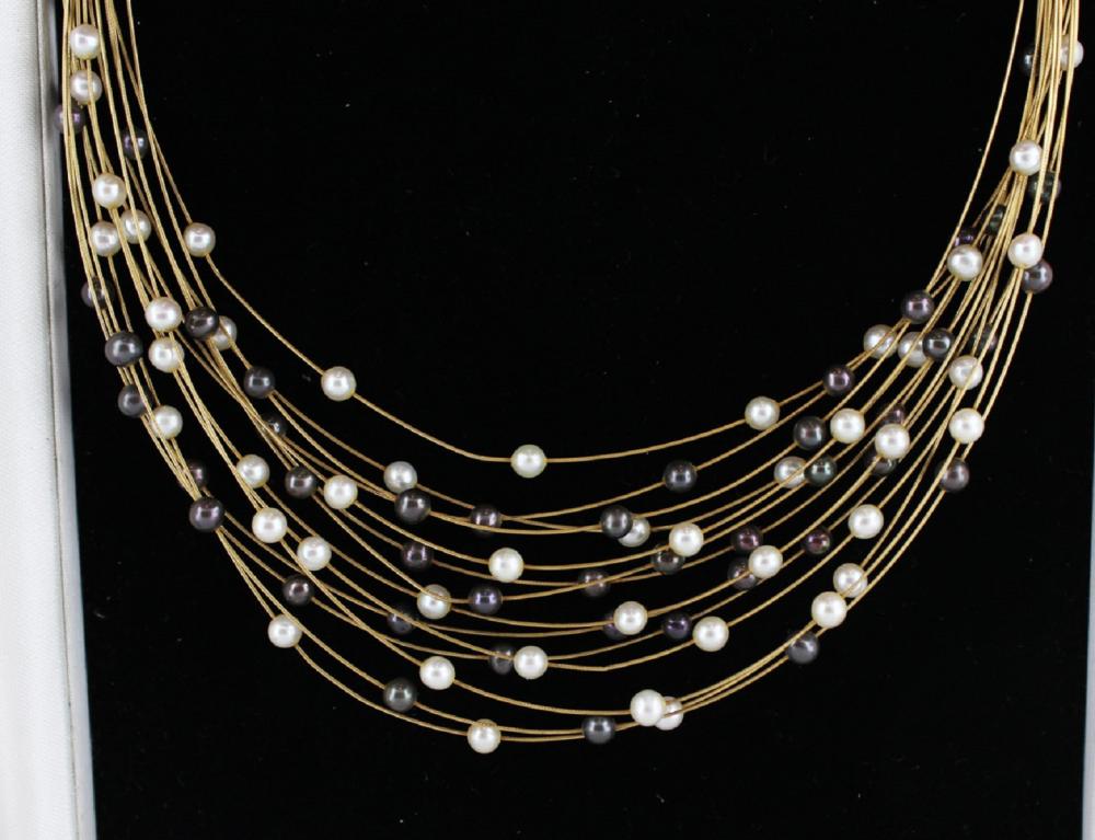 Necklace of Black and White... image