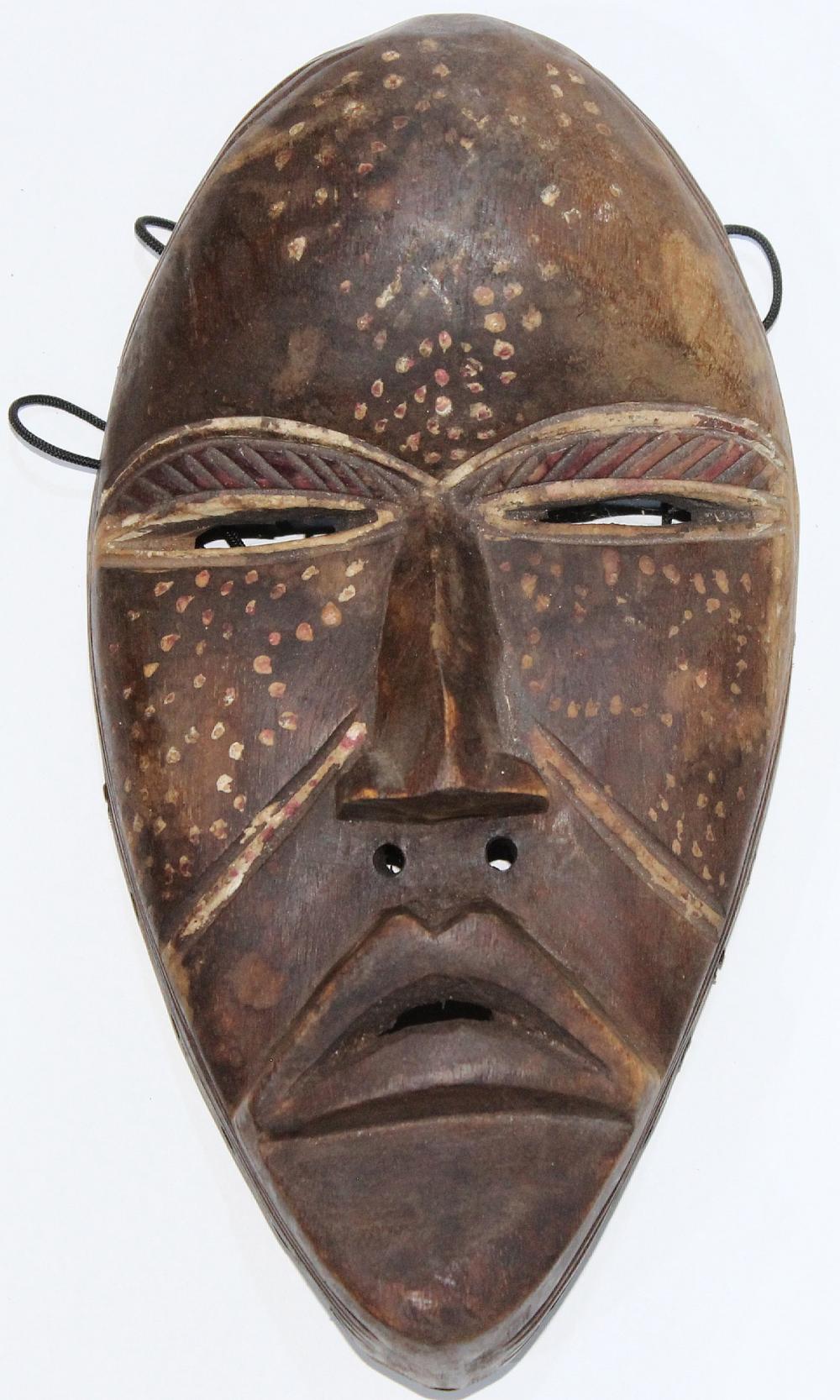 Tribal African Mask in ebon... image