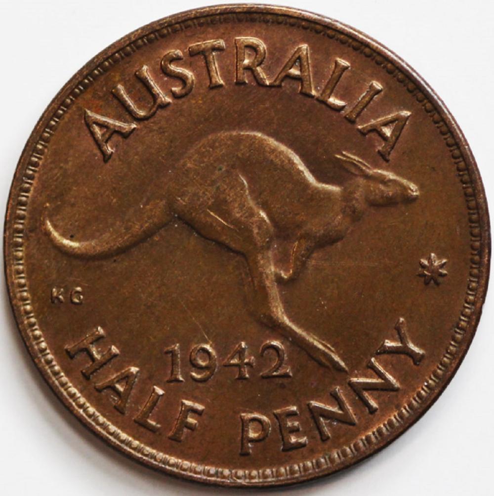 Australia. 1942 (M) Halfpen... image