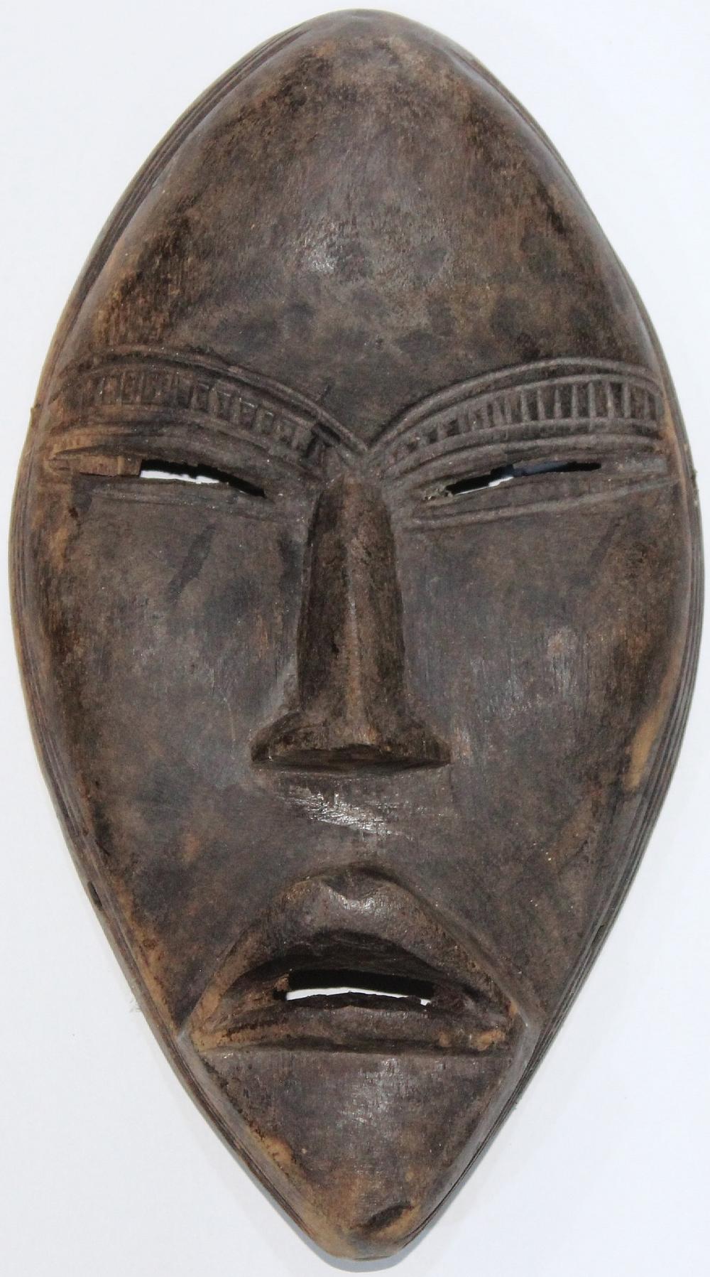 Tribal African Mask in ebon... image