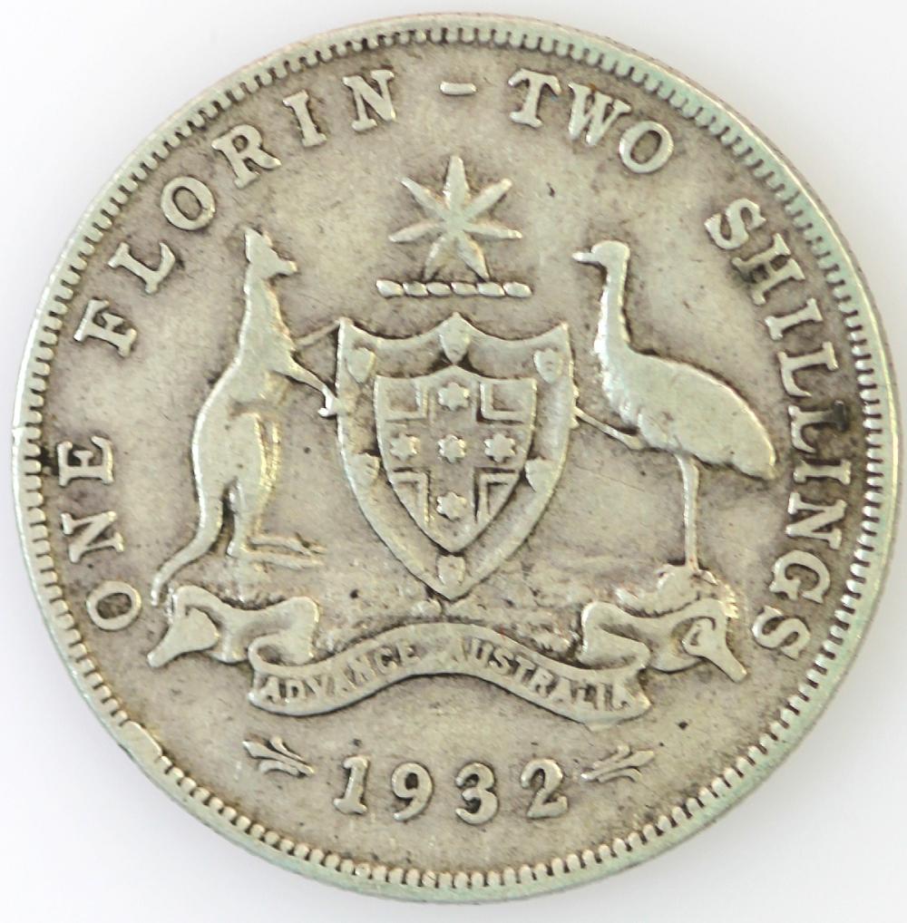 Australia. 1932 Florin, VG/... image