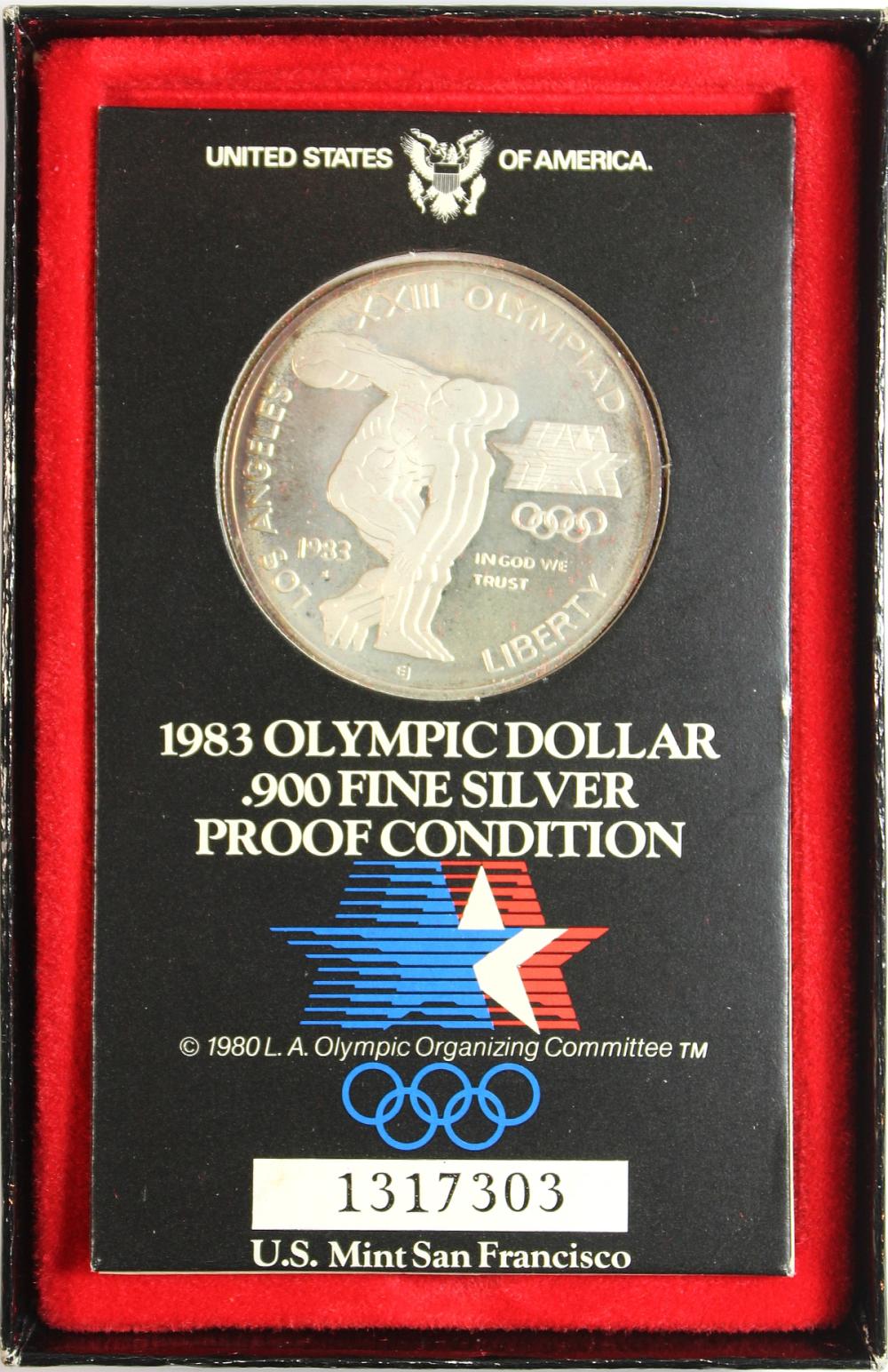 U.S.A. 1983 S Silver (0.900... image