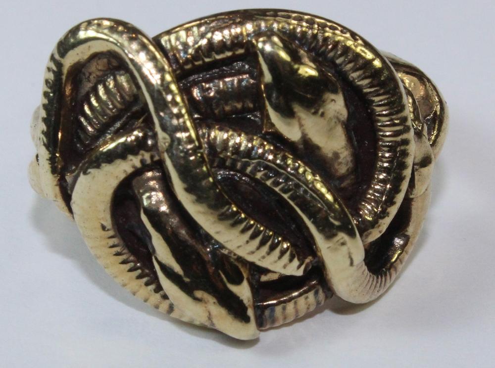 Snake Ring in 9ct Yellow Gold image