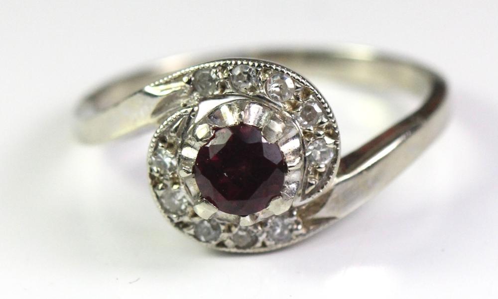 Natural Ruby & Diamond Ring... image