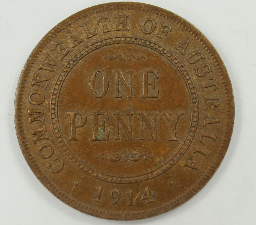 Australia 1914 Penny, about... image