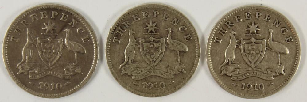 Australia 1910 Threepences,... image