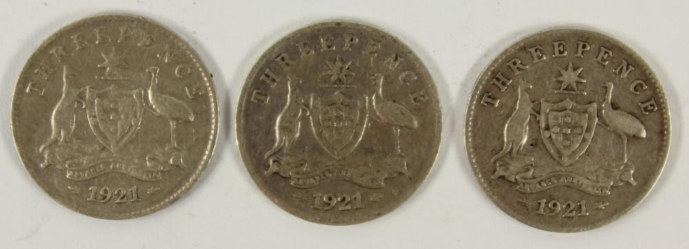 Australia 1921 (M) Threepen... image