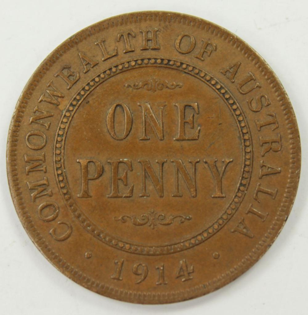 Australia 1914 Penny, about... image