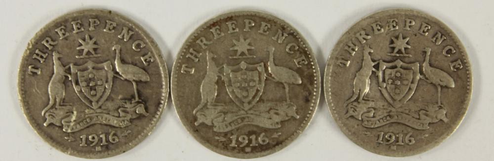 Australia 1916 Threepences,... image