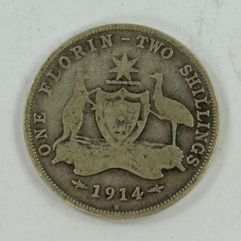 Australia 1914 H Silver Flo... image