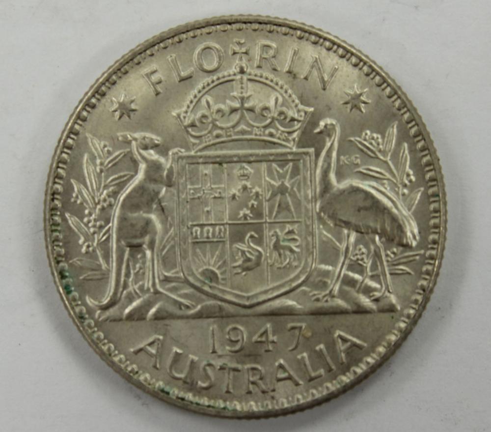 Australia 1947 Florin, Unci... image