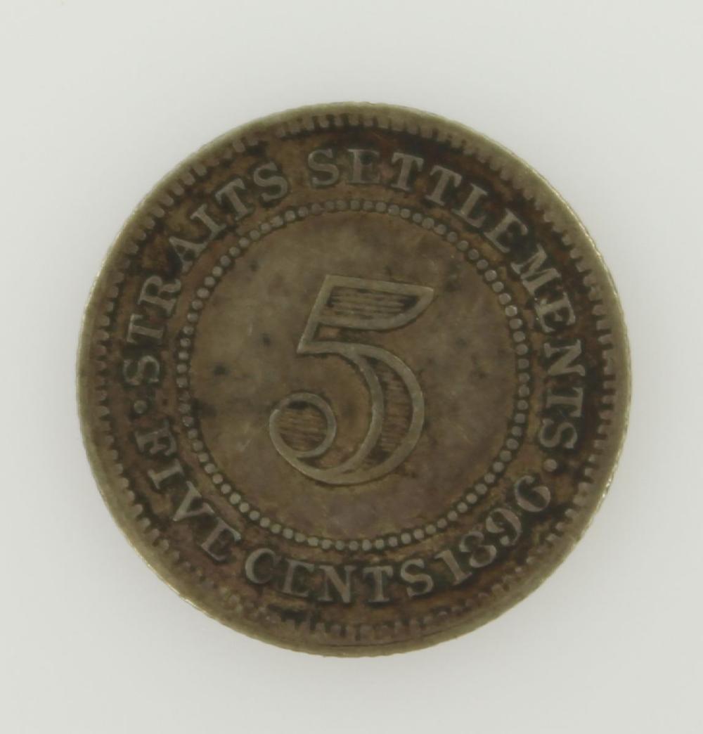 Straits Settlements 1896 5 ... image