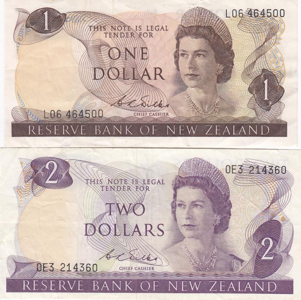 New Zealand 'Wilks' $1 & $2... image