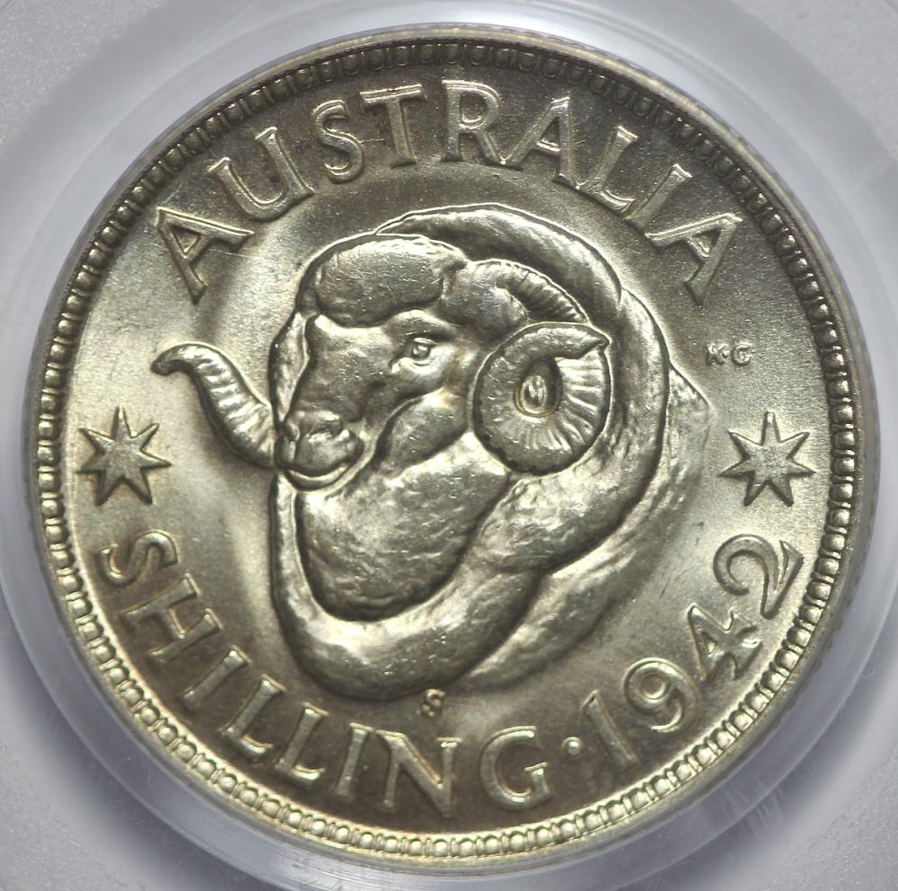 Australia. 1942 S Shilling,... image