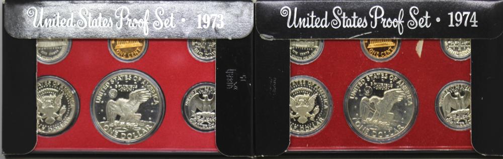 USA. 1973 & 1974 Proof Sets... image