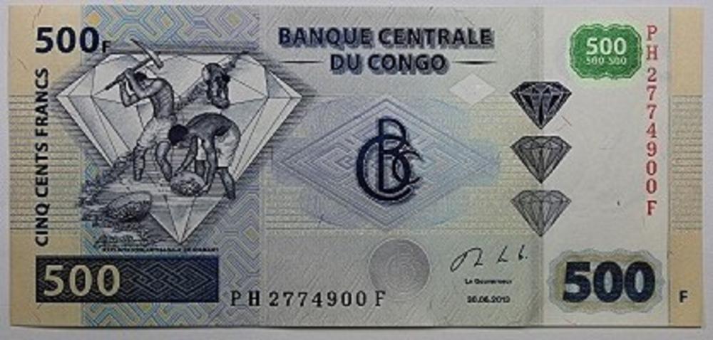 Congo. 500 Franc (2013), Un... image