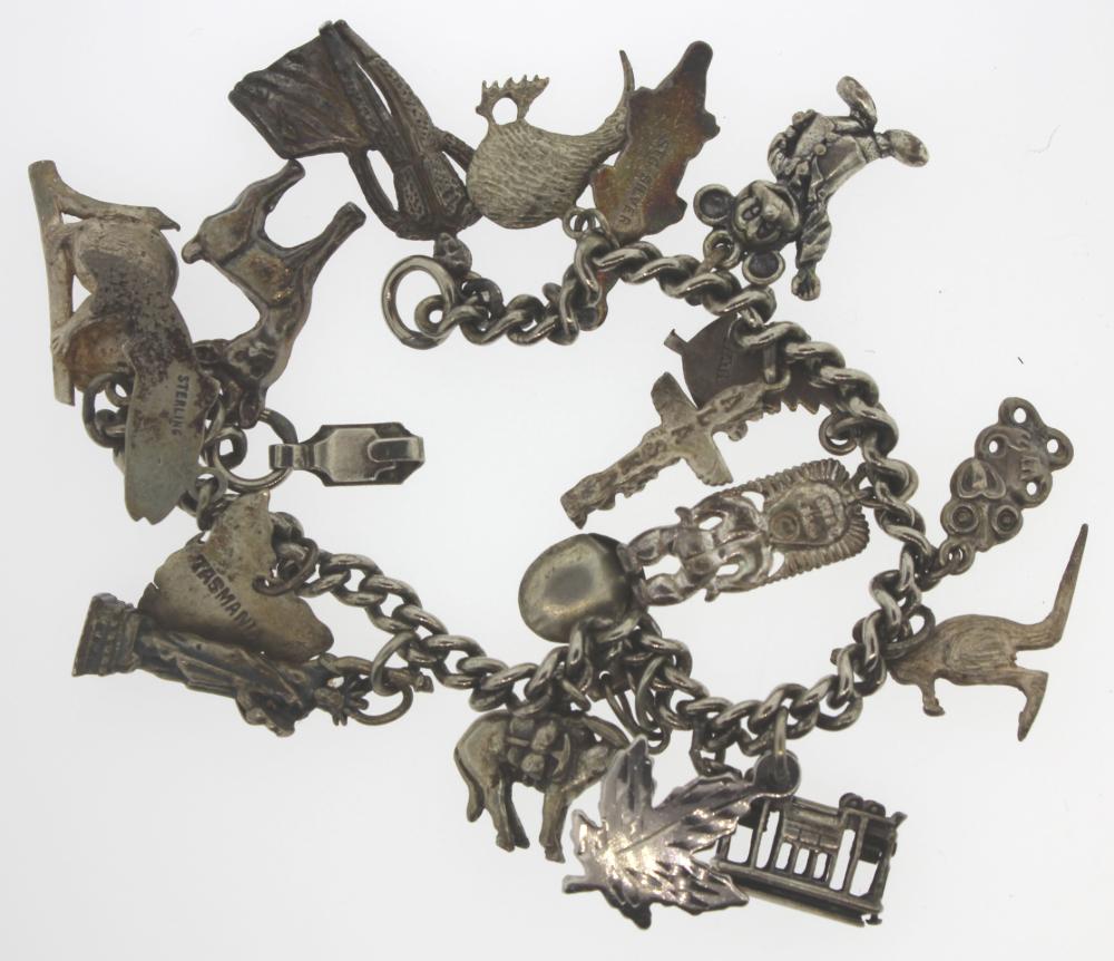 Sterling Silver Charm Bracelet image