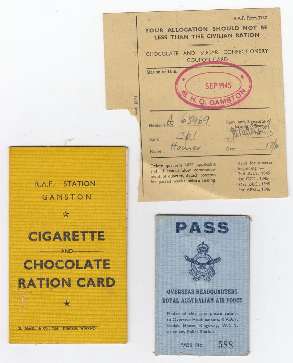 WWII Pass & Identity Card f... image