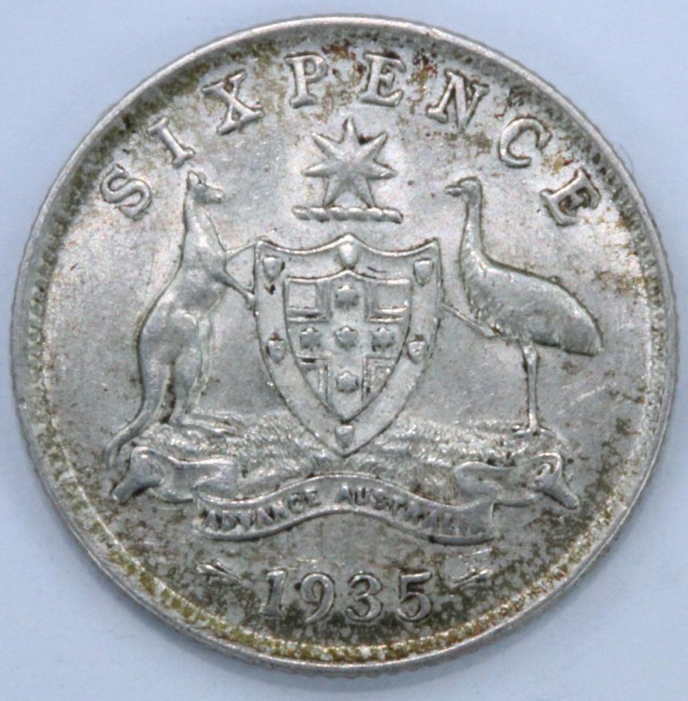 Australia 1935 Sixpence Coi... image