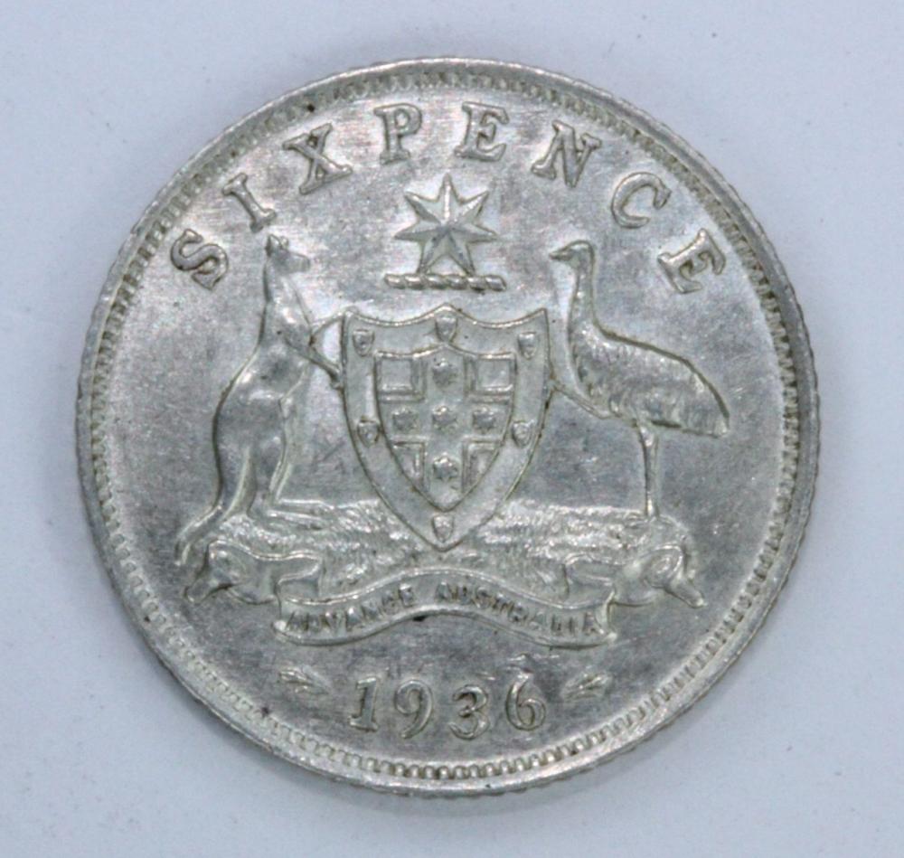 Australia 1936 Sixpence Coi... image